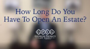 estate open after death