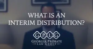 interim distributon means in georgia