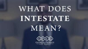 what is intestate?