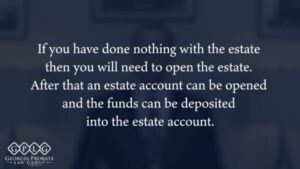 how to deposit an estate check
